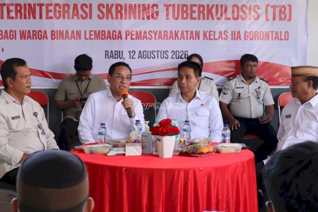 Pemasyarakatan Gencarkan Skrining TB dan CKG, Lapas Gorontalo Dapat Perhatian Dua Wamen