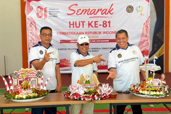 Kanwil Ditjenpas Sulbar Gelar Baksos dan Lomba Tumpeng Semarakkan HUT RI