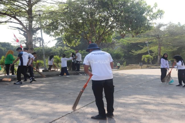 Lapas Tanjung Gelar Aksi Bersih Kemerdekaan di Islamic Center Masjid Al Abrar
