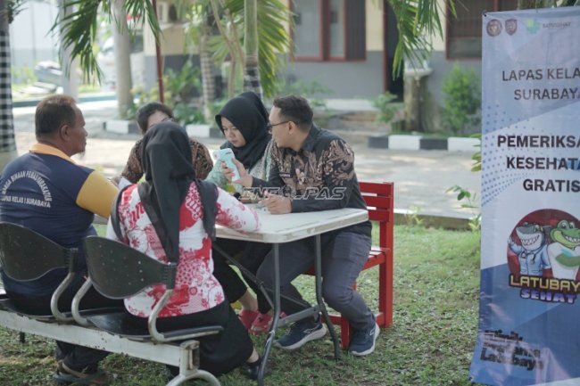 Jaga Kesehatan Warga Binaan, Lapas Kelas I Surabaya Rutin Gelar Skrining