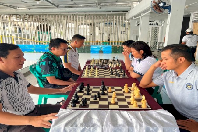 Semarak HUT RI, Lapas Pangkalpinang Adu Strategi lewat Catur dan Tenis Meja