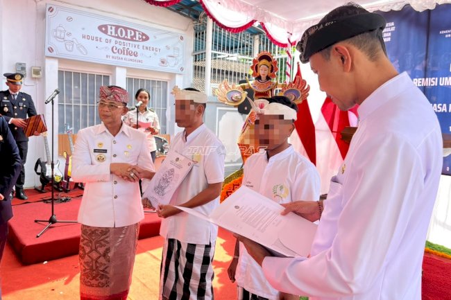 88 Warga Binaan Rutan Klungkung Terima Remisi Umum 2026