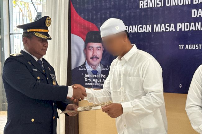 934 Warga Binaan Lapas Narkotika Karang Intan Terima Remisi Umum HUT Ke-81 RI