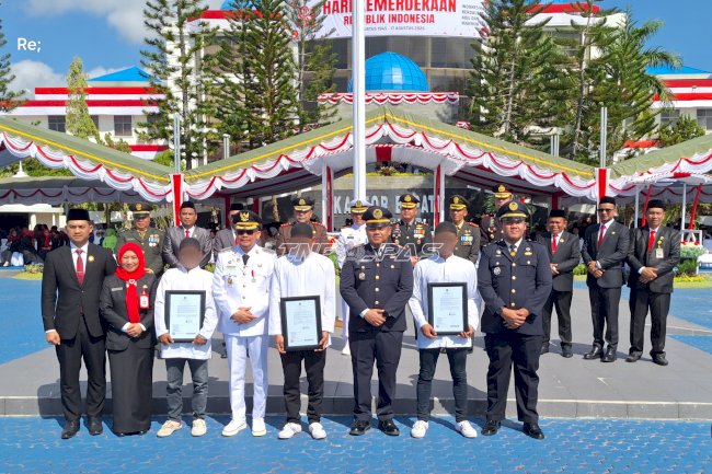 Lapas Batulicin Serahkan Remisi HUT Ke-81 RI di Kantor Bupati Tanah Bumbu