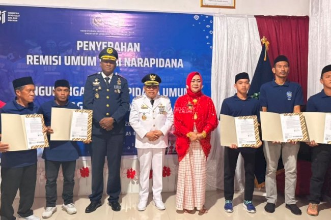 Peringati HUT Ke-81 RI, Rutan Majene Gelar Penyerahan RU bagi 57 Warga Binaan 