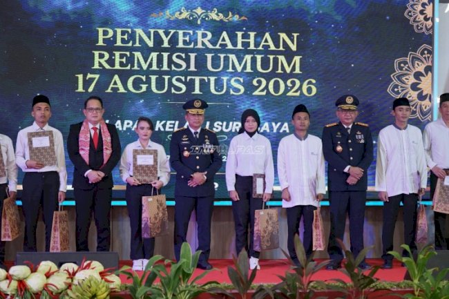 Sebanyak 1.108 Warga Binaan Lapas Kelas I Surabaya Terima Remisi HUT Ke-81 RI