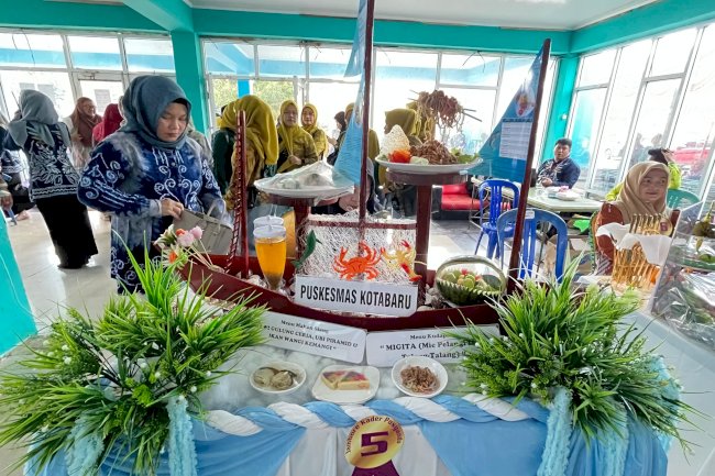 Miniatur Kapal Karya Warga Binaan Lapas Kotabaru Hiasi Lomba Menu Sehat