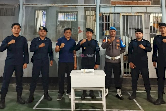 Lapas Wahai dan Polsek Gelar Razia Humanis Nan Tegas