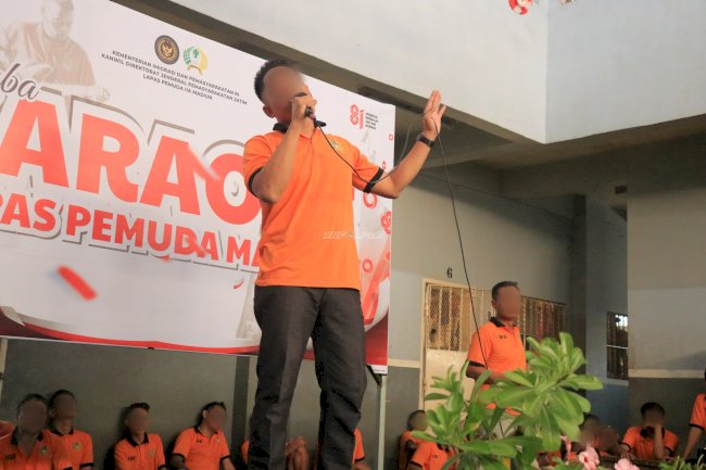 Lomba Karaoke Jadi Wadah Warga Binaan Lapas Pemuda Madiun Salurkan Bakat Bernyanyi