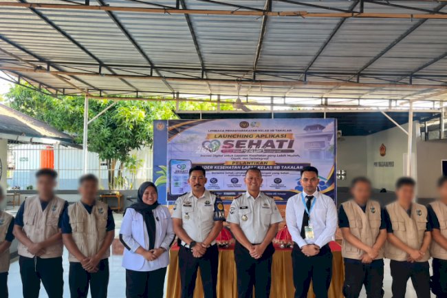 Lapas Takalar Lantik Kader Kesehatan dan Luncurkan Aplikasi SEHATI