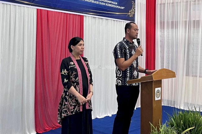 Rutan Barabai Lepas I Komang Suparta dengan Penuh Keakraban