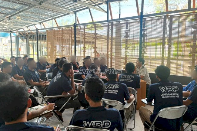 Belajar Muatan Lokal, Warga Binaan Lapas Narkotika Karang Intan Bahas Nilai Kehidupan Bermasyarakat