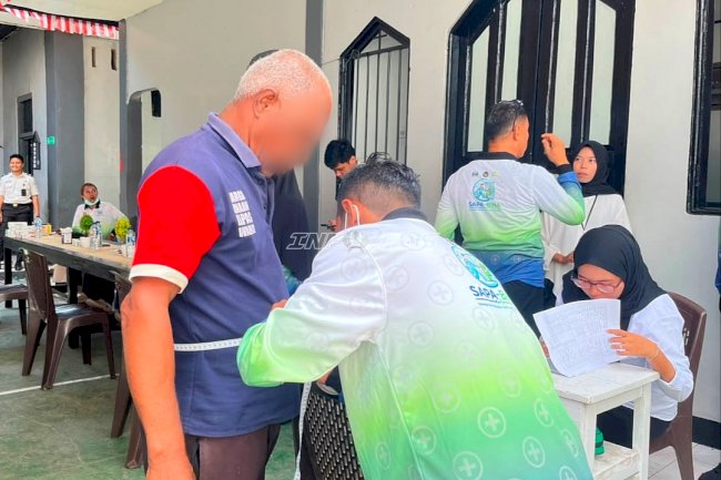 Lapas Wahai Gandeng Puskesmas Perawatan Wahai Gelar Pemeriksaan Kesehatan SAPA-BINA
