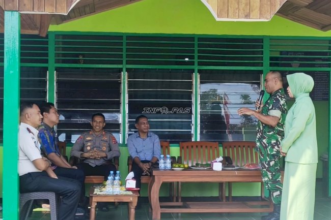 Perkuat Sinergi Kamtib, Lapas Wahai Sambut Danramil 1502-05