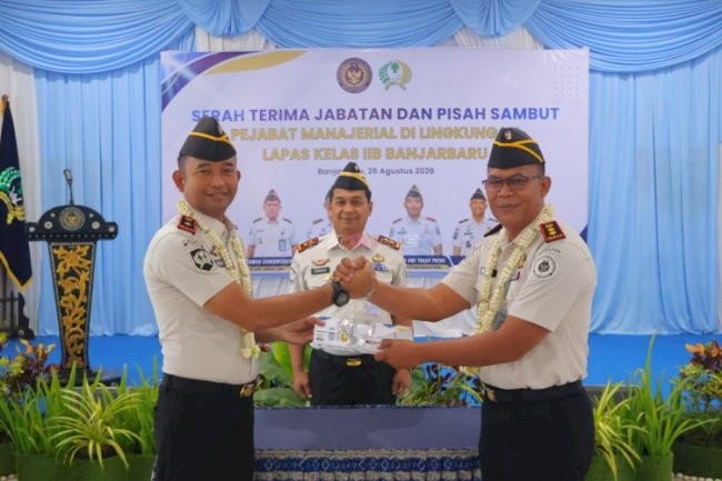 Estafet Kepemimpinan di Lapas Banjarbaru, Ini Pesan Kakanwil Ditjenpas Kalsel