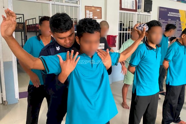 Deteksi Dini Gangguan Kamtib, LPKA Ambon Gelar Penggeledahan Rutin