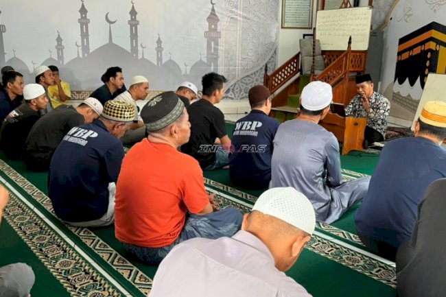 Perkuat Keimanan, Warga Binaan Rutan Kandangan Ikuti Kajian Tauhid