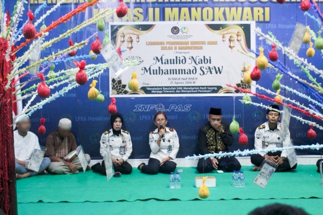 Maulid Nabi, LPKA Manokwari Ajak Anak Binaan Teladani Akhlak Rasulullah