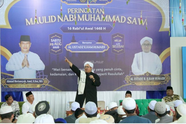 Maulid Nabi di Lapas Banjarmasin, Ratuan Warga Binaan Diajak Menatap Masa Depan