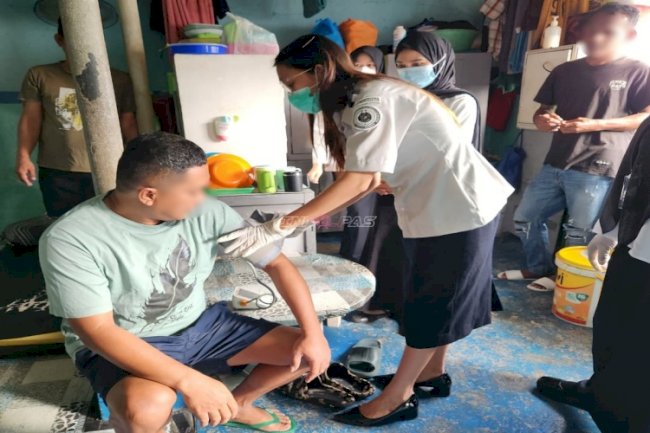 Pastikan Hak Sehat Terpenuhi, Lapas Tual Gelar Pemeriksaan Kesehatan Door to Door di Blok Hunian