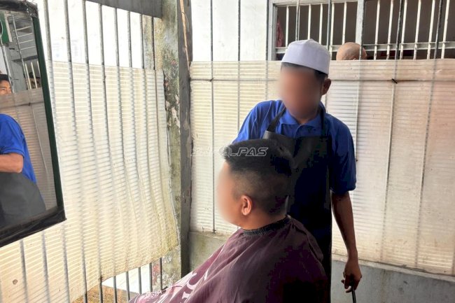 Barbershop Mini Jadi Wadah Pembinaan Kemandirian Warga Binaan Rutan Rantau