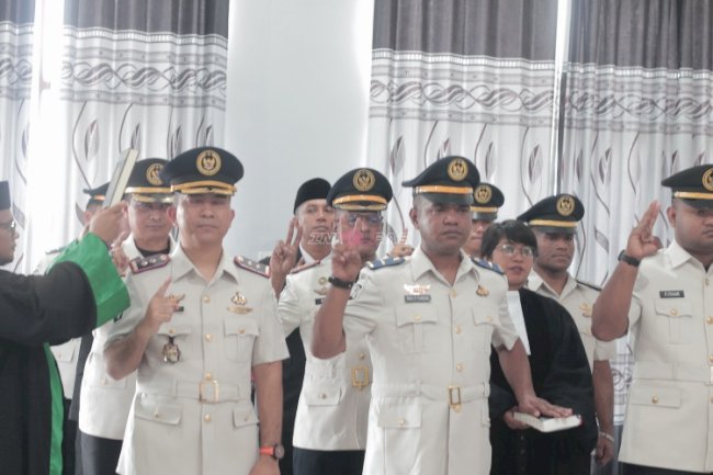 Perkuat Organisasi dan Kesinambungan Layanan, Kakanwil Ditjenpas Papua Barat Lantik 11 Pejabat Baru
