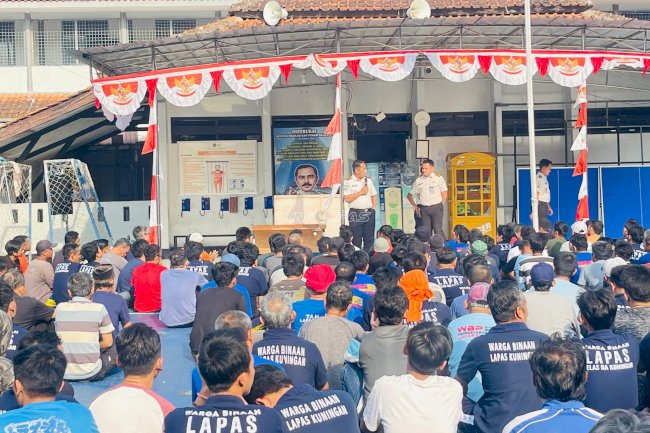 Sapa Warga Binaan, Kalapas Kuningan Perkuat Komitmen Lapas Bersih Pelanggaran