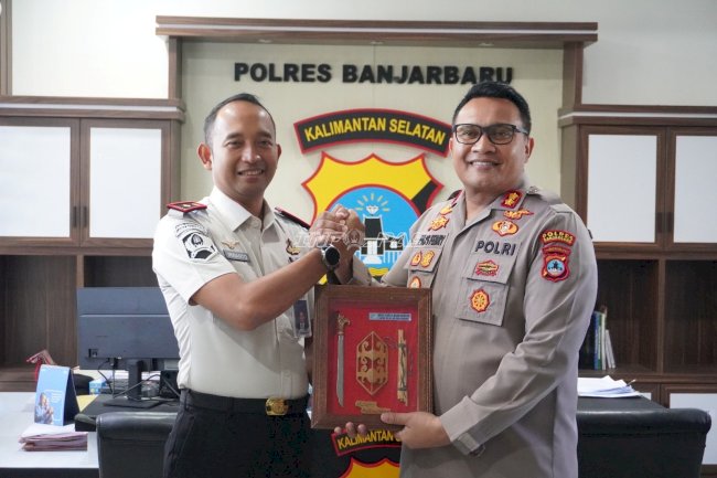 Perkuat Sinergi Keamanan, Kalapas Banjarbaru Sambangi Polres Banjarbaru