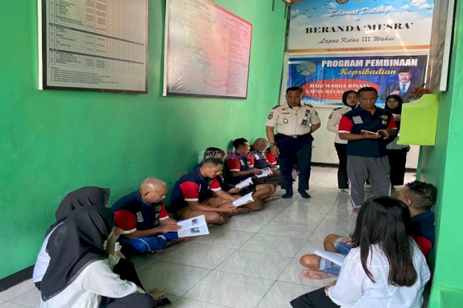 Lapas Wahai dan Peserta MagangHub Kemenaker Dorong Budaya Literasi bagi Warga Binaan