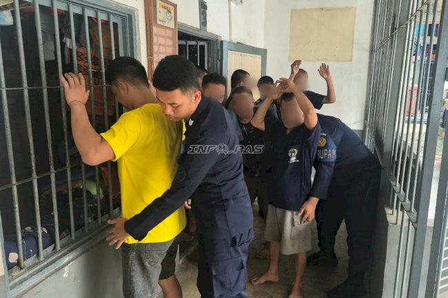 Perkuat Deteksi Dini, Rutan Kandangan Razia Blok Hunian