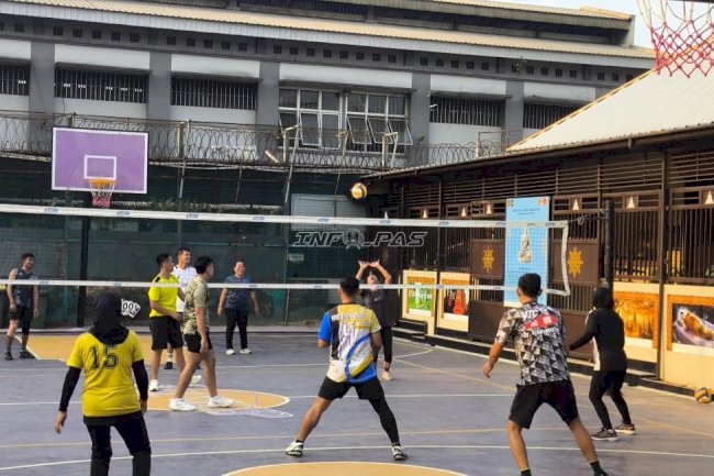Lapas Cipinang Jadikan Voli Ruang Pembinaan dan Interaksi Sosial Warga Binaan