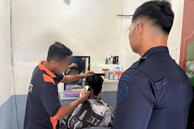 Lapas Kotabaru Asah Keterampilan dan Persiapkan Kemandirian Warga Binaan melalui Barbershop