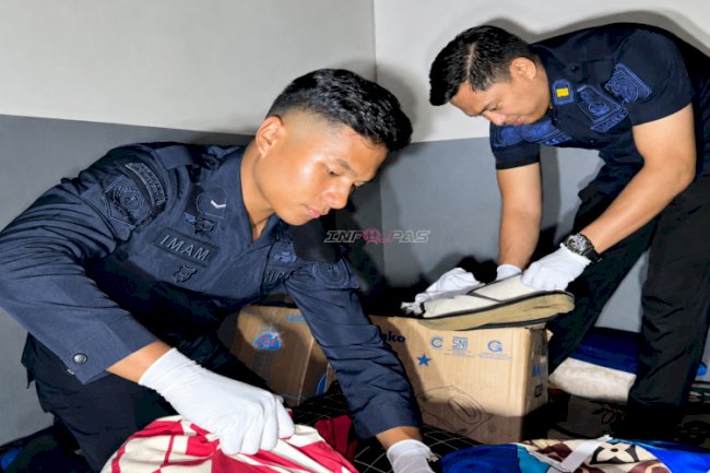 Petugas Lapas Takalar Razia Malam Blok Hunian Warga Binaan