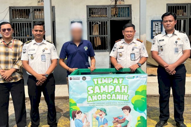 Lapas Banjarmasin Bangun Budaya Peduli Lingkungan dari Pemilahan Sampah