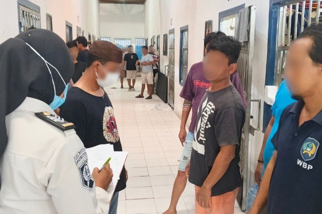 Dua Kali Sehari, Petugas Lapas Pangkalpinang Pantau Kesehatan Warga Binaan