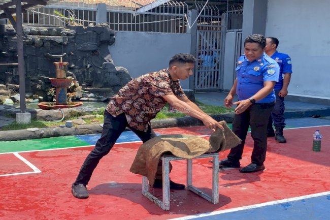 Gandeng Damkar Kab. Sangihe, Lapas Tahuna Gelar Sosialisasi dan Pelatihan Penanganan Kebakaran