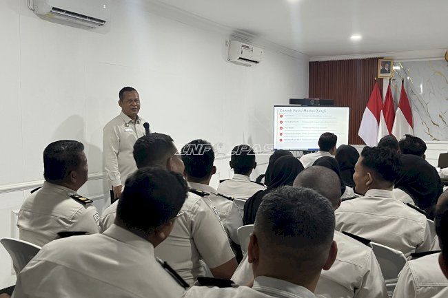 Integritas dan Keamanan Jadi Fondasi Pelaksanaan Tugas, Lapas Brebes Terima Arahan Kakanwil