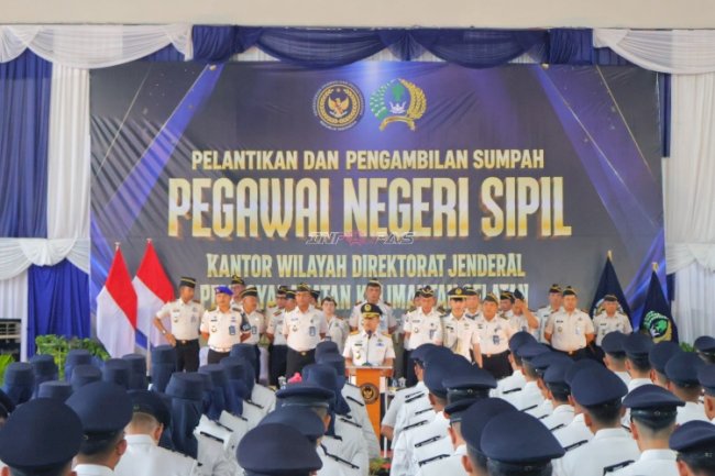 Pelantikan ASN Pemasyarakatan Kalsel, Emban Amanah dan Tanggung Jawab Penuh Integritas