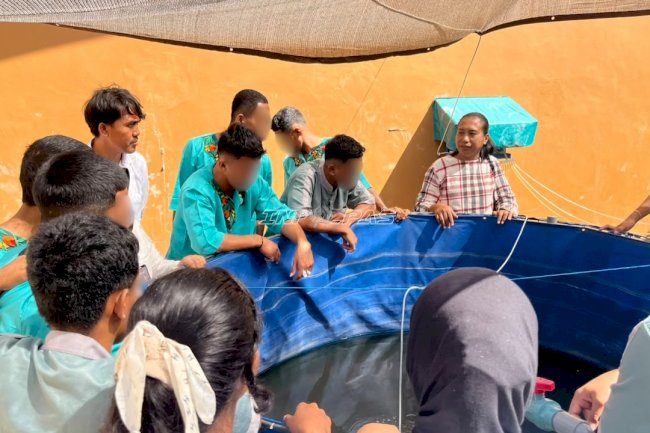 LPKA Ambon dan ADAB Kembangkan Keterampilan Anak Binaan lewat Budidaya Ikan