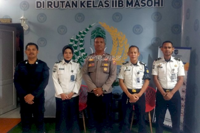 Rutan Masohi Terima Kunjungan Polres Maluku Tengah, Bahas Keamanan Rutan