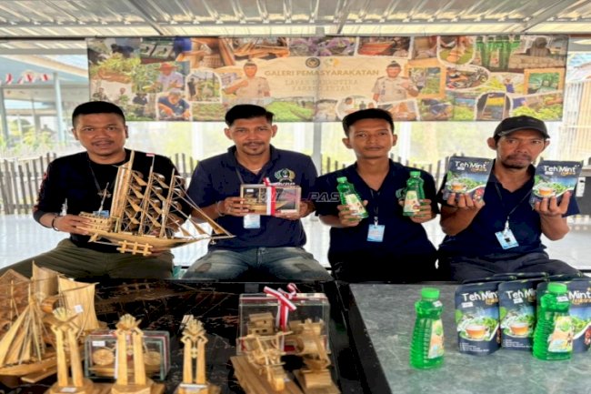 Teh Mint hingga Miniatur Bambu, Lapas Narkotika Karang Intan Pasarkan Karya Warga Binaan