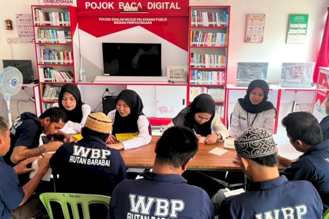 Lewat Kelas Buta Aksara, Rutan Barabai Tingkatkan Literasi Warga Binaan 