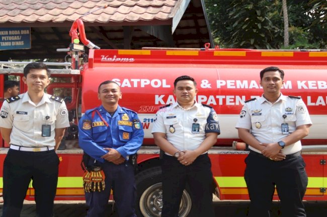 Sinergi Damkar dan Rutan Pelaihari, Wujud Kepedulian Pemenuhan Kebutuhan Air Bersih