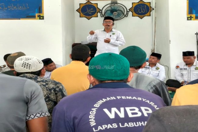 Gandeng KUA Panai Tengah, Lapas Labuhan Bilik Perkuat Pembinaan Mental Warga Binaan lewat Pengajian