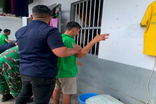 Pastikan Keamanan Tetap Kondusif, Rutan Rantau Gelar Razia Rutin