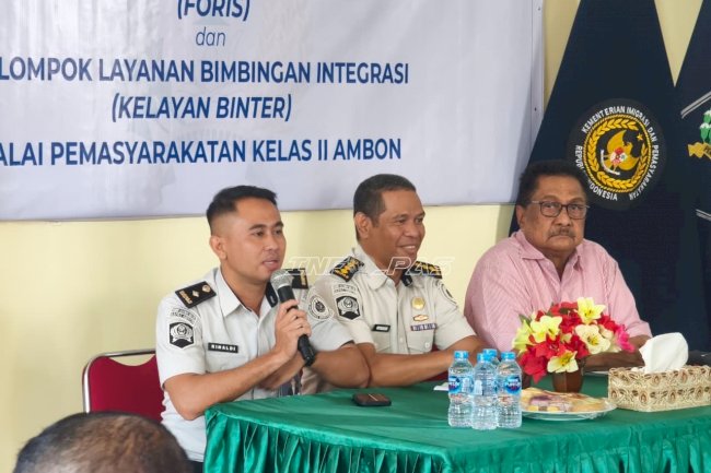 Dukung Reintegrasi Klien, Bapas Ambon Gelar Sosialisasi Foris dan Kelayanan Binter di Baguala
