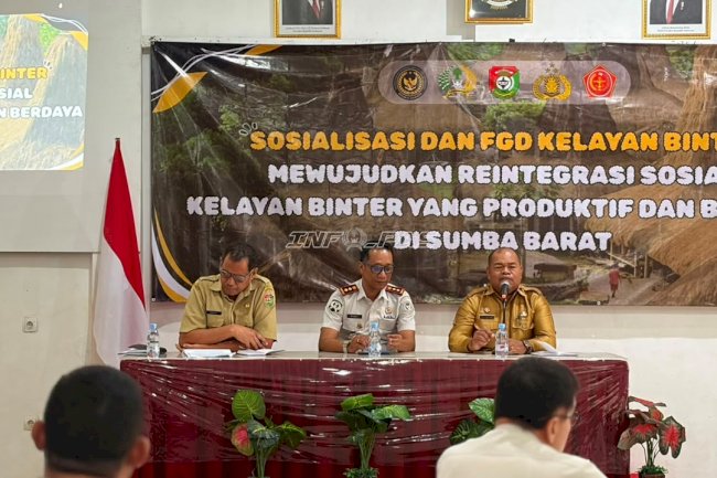Perkuat Pembimbingan Klien Pemasyarakatan, Bapas Waikabubak Gelar Sosialisasi dan FGD Kelayan Binter
