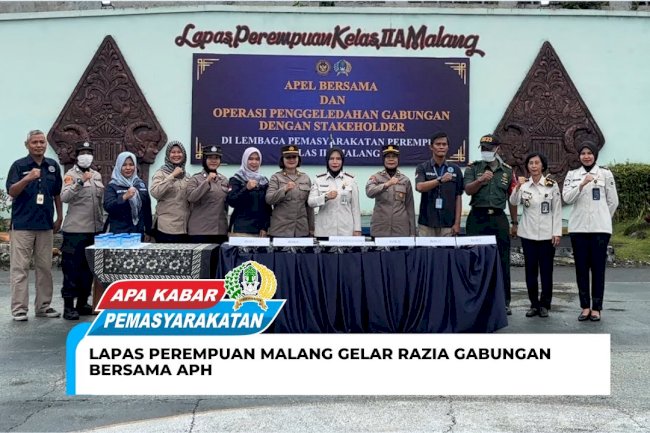 Lapas Perempuan Malang Gelar Razia Gabungan Bersama APH