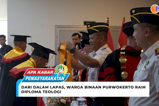 Dari dalam Lapas, Warga Binaan Purwokerto Raih Diploma Teologi