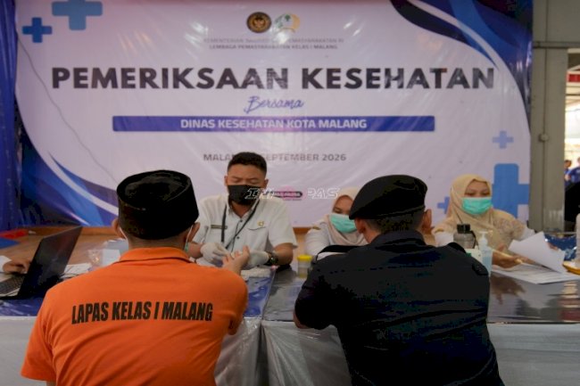 Lapas Malang bersama Dinkes Kota Malang Gelar CKG bagi Petugas dan Warga Binaan